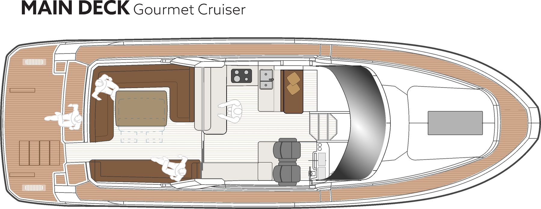 Marex 440 Gourmet Cruiser Main deck, Gourmet Cruiser